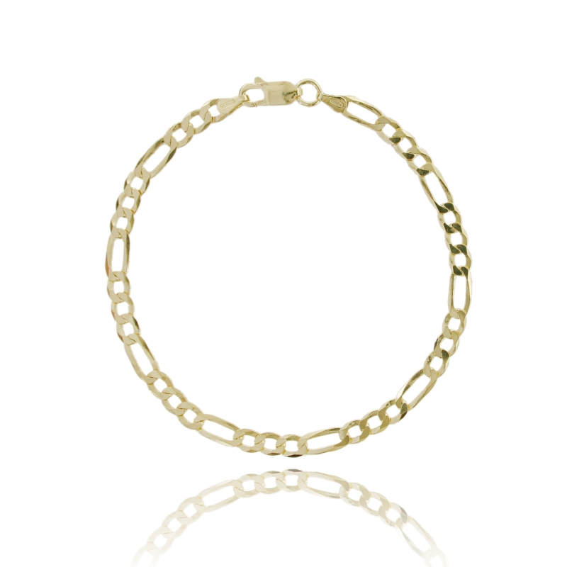 BRACCIALE A CATENA FIGARO IN ARGENTO TIT 925 CM 20