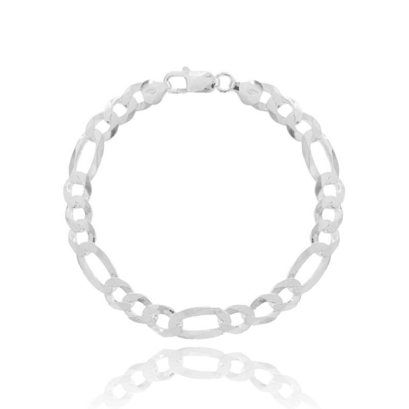 BRACCIALE A CATENA FIGARO IN ARGENTO TIT 925 CM 21