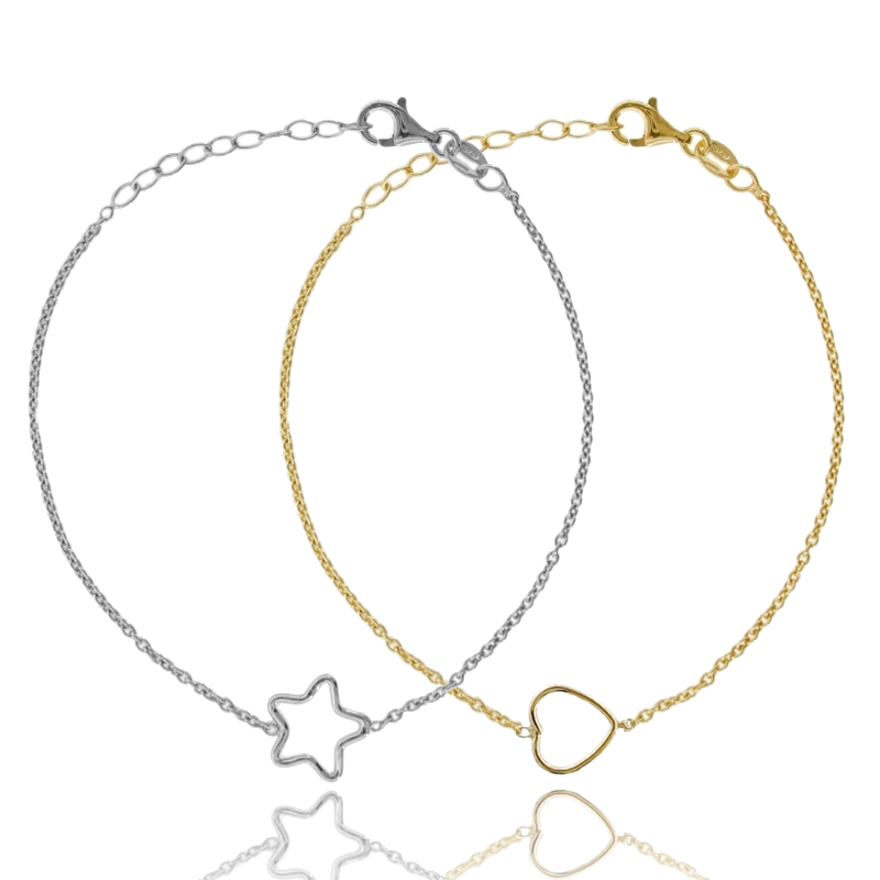 BRACCIALE FORZATINACON SIMBOLO CENTRALE IN ARGENTO TIT 925 CM 17-19