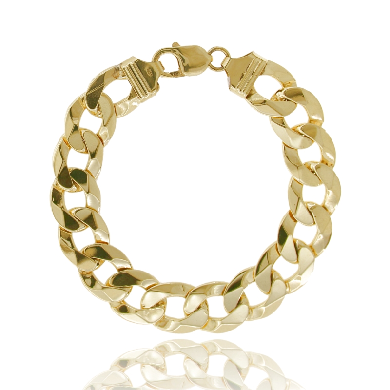 BRACCIALE A CATENA CUBAN CHAIN IN ARGENTO TIT 925