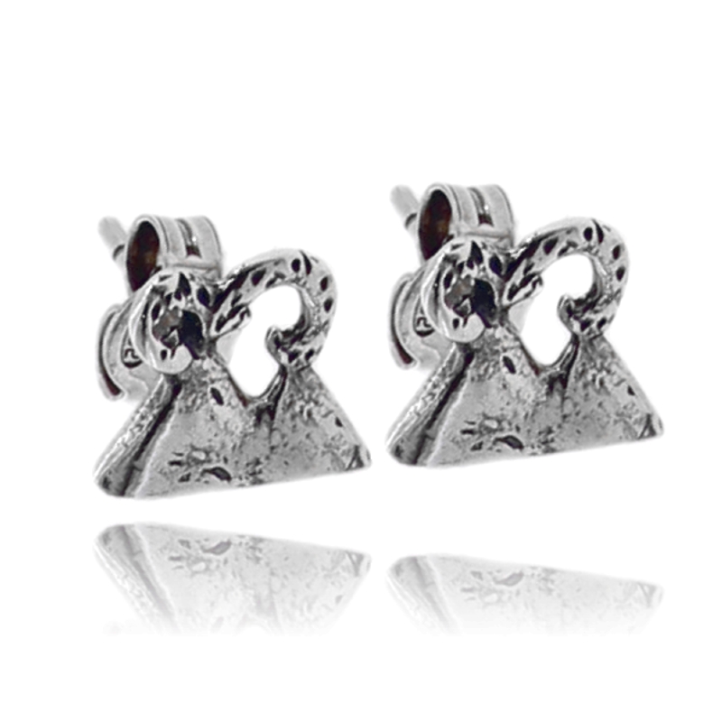 ORECCHINI A LOBO VESUVIO IN ARGENTO TIT 925