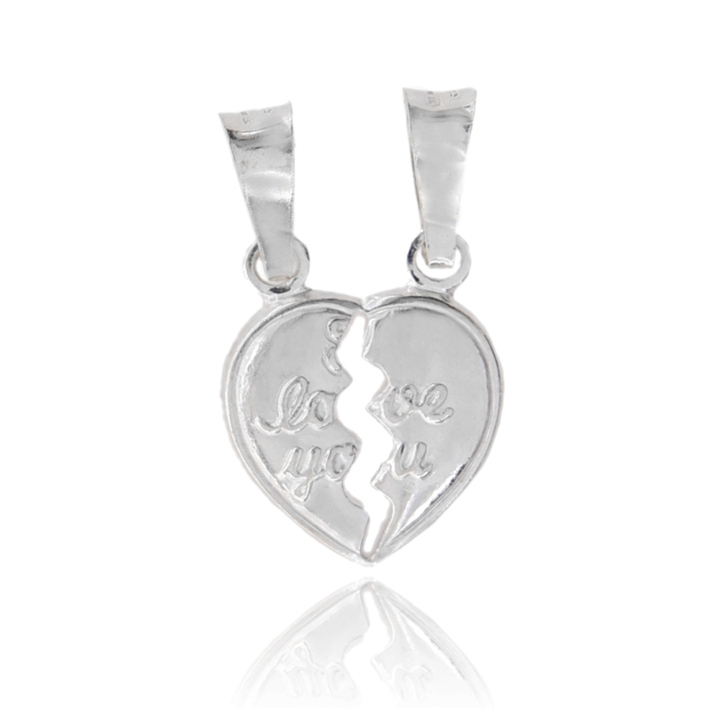 CIONDOLI DIVISIBILI CUORE IN ARGENTO TIT 925