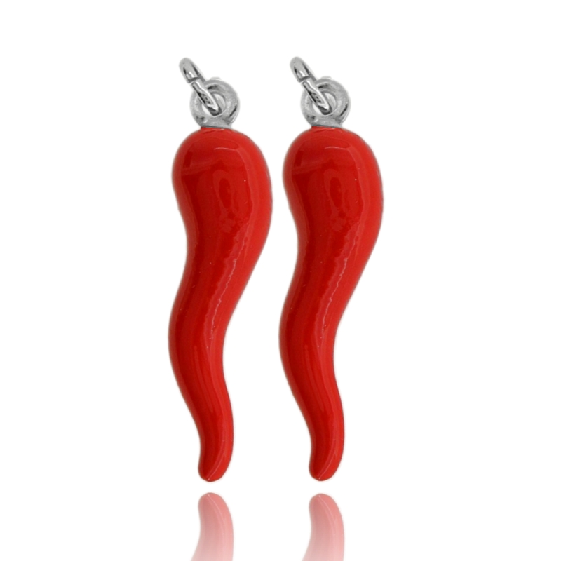 CIONDOLO CORNO PZ 2 IN ARGENTO TIT 925