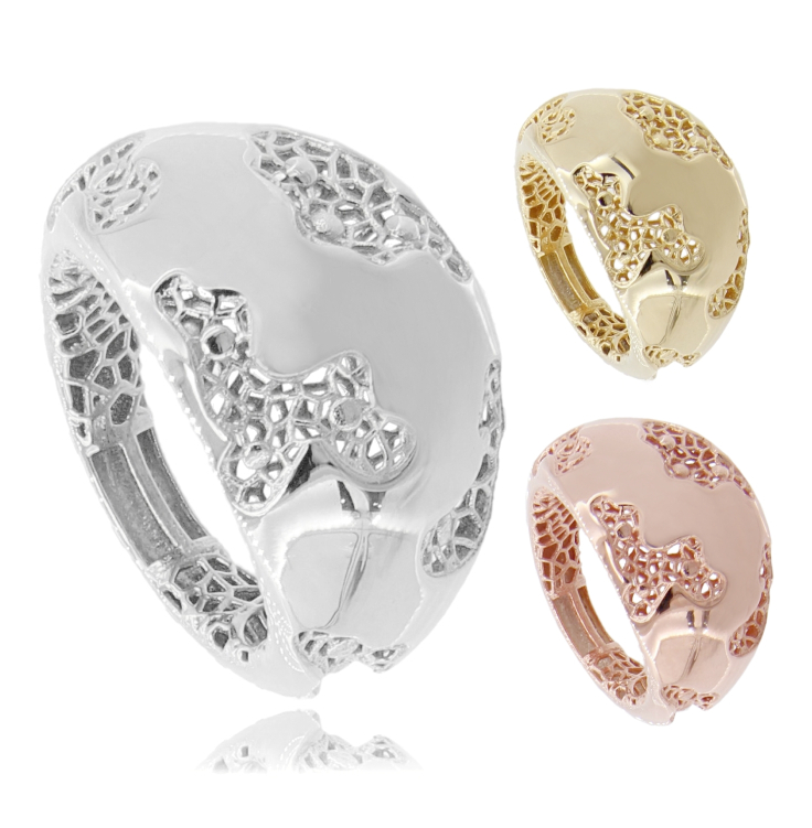 ANELLO ELETTROFUSO A FASCIA IN ARGENTO TIT 925