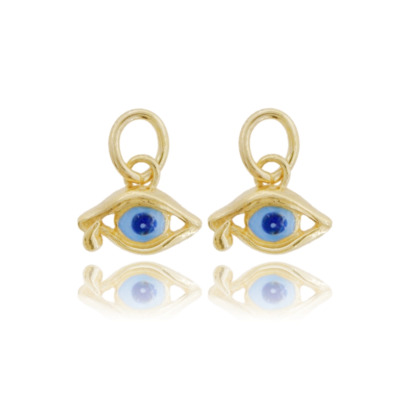 CIONDOLO PZ 2 OCCHIO DALI' MM 12X15 IN ARGENTO TIT 800