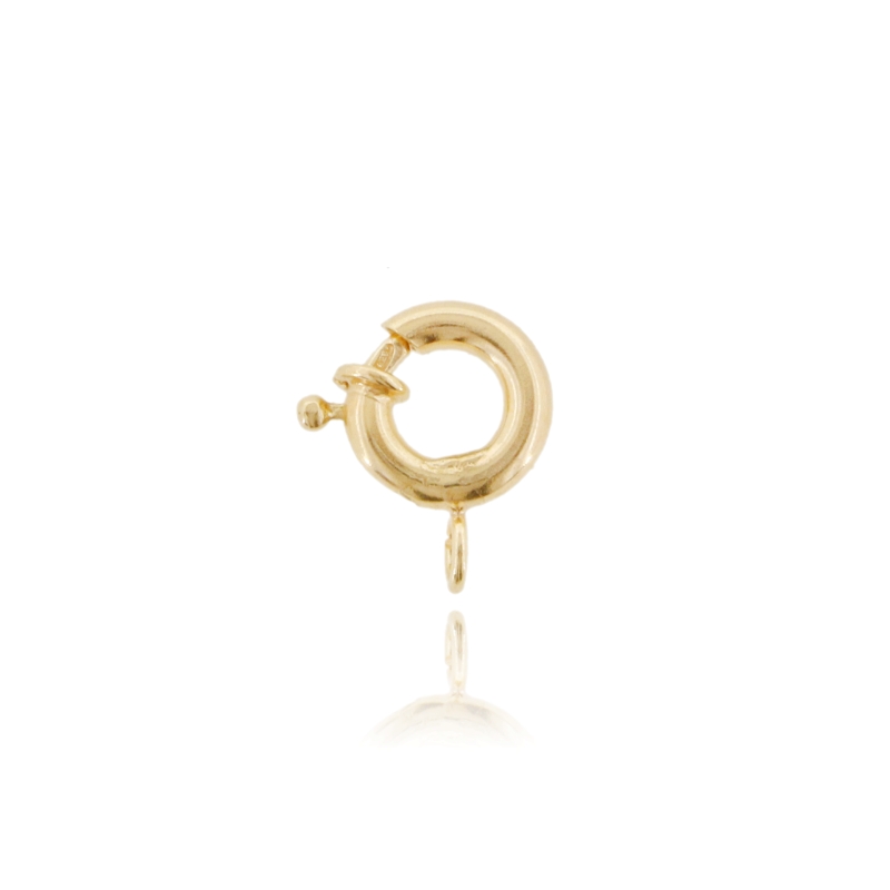 ANELLO A MOLLA A CANNA TONDA MM 3 CON MAGLIA APERTA IN ARGENTO TIT 92.5‰