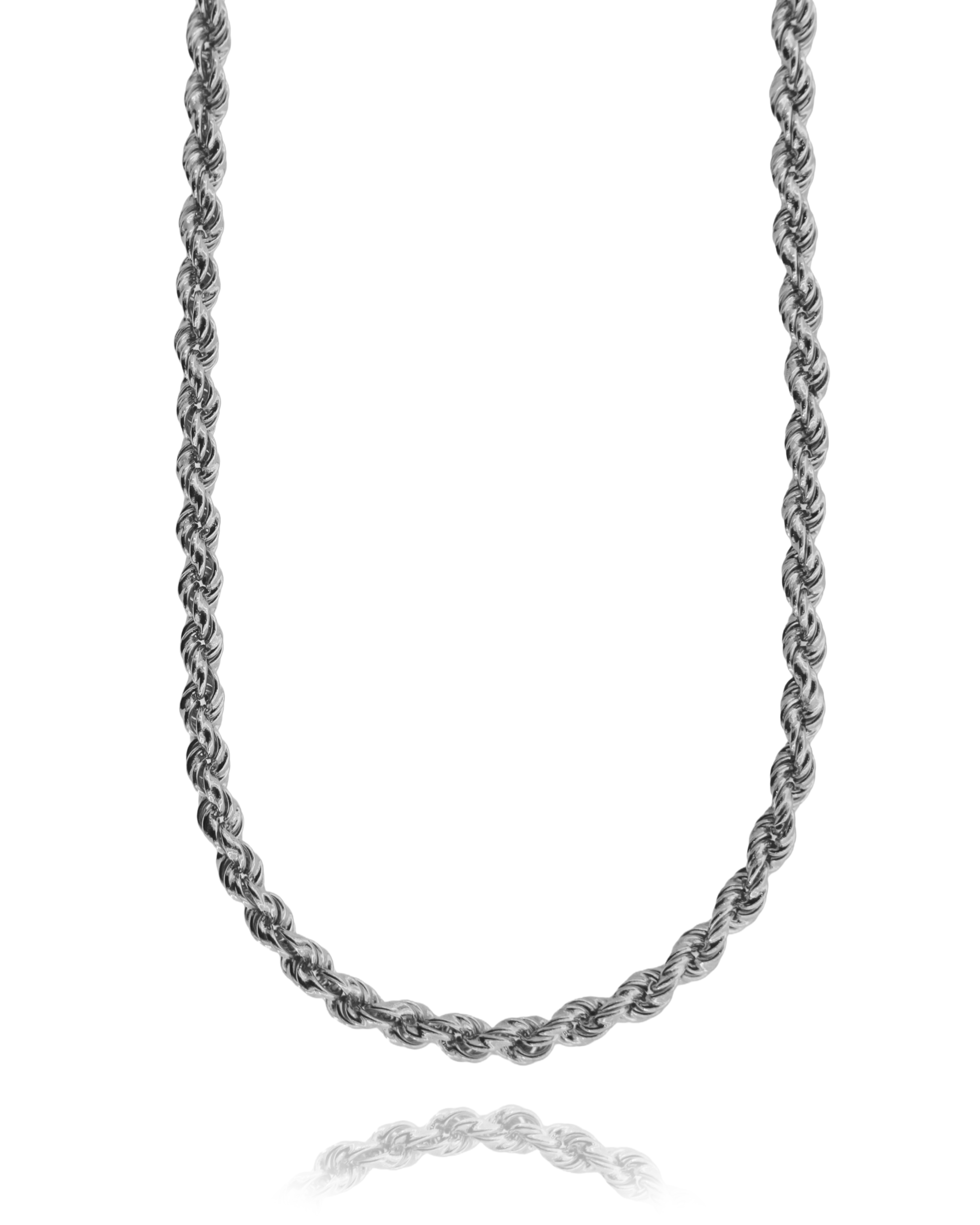 COLLANA CORDA VUOTA IN ARGENTO TIT 925