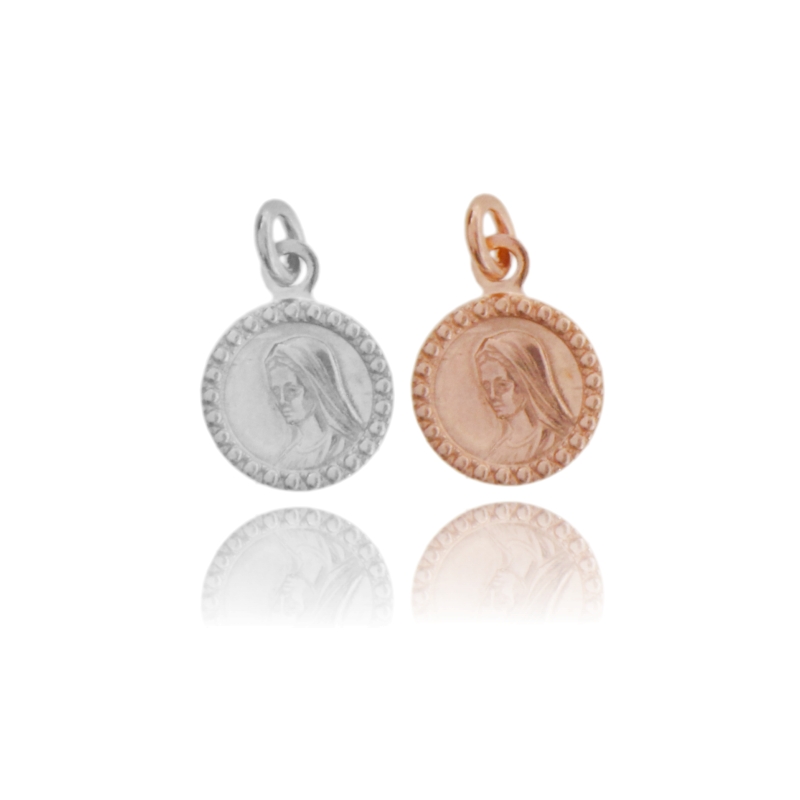 CIONDOLO MADONNA MEDUGORJE MM 10X8 PZ 4 IN ARGENTO TIT 925‰