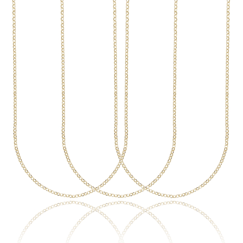 CATENA ROLO' DIAMANTATA MM 2 PZ 3 IN ARGENTO 925‰