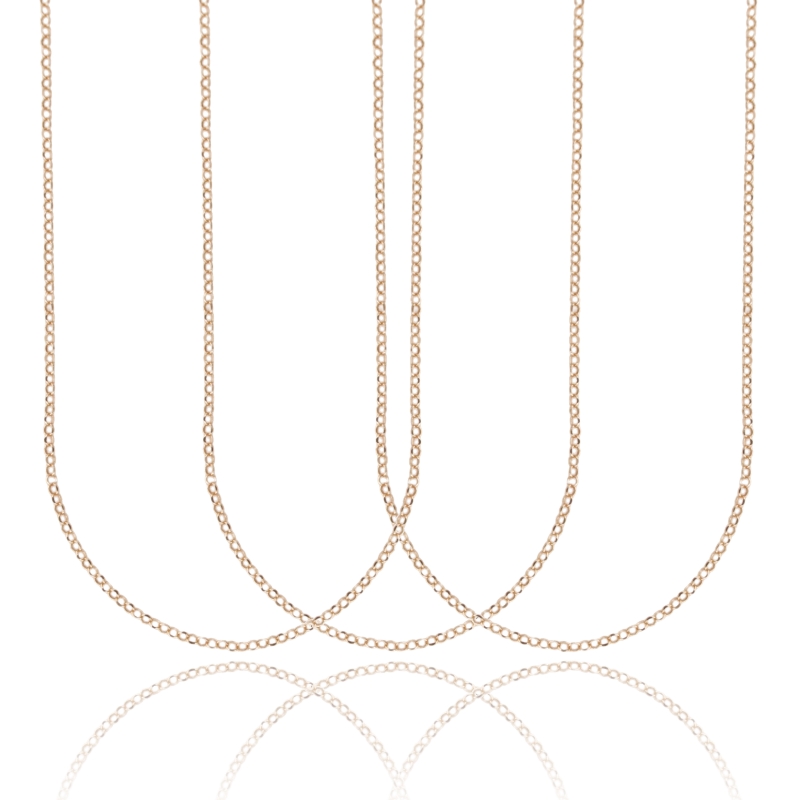 CATENA ROLO' DIAMANTATA MM 2 PZ 3 IN ARGENTO 925‰
