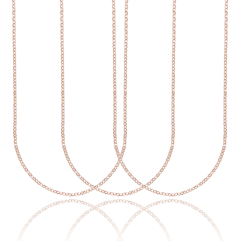 CATENA ROLO' DIAMANTATA MM 2 PZ 3 IN ARGENTO 925‰