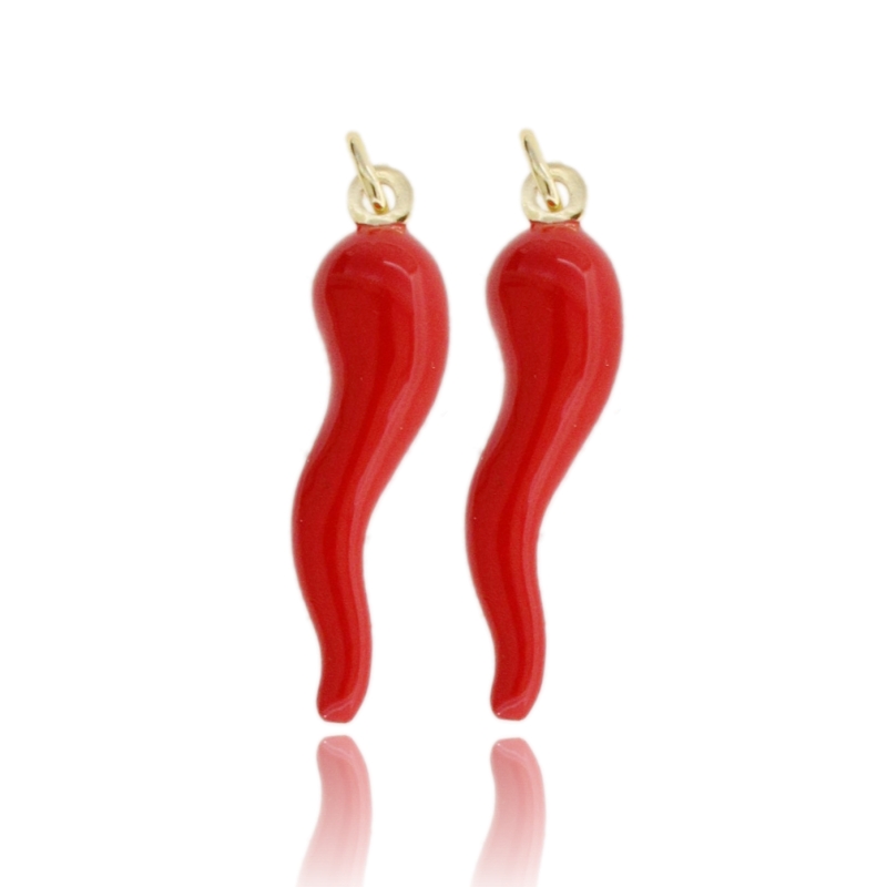 CIONDOLO CORNO PZ 2 IN ARGENTO TIT 925