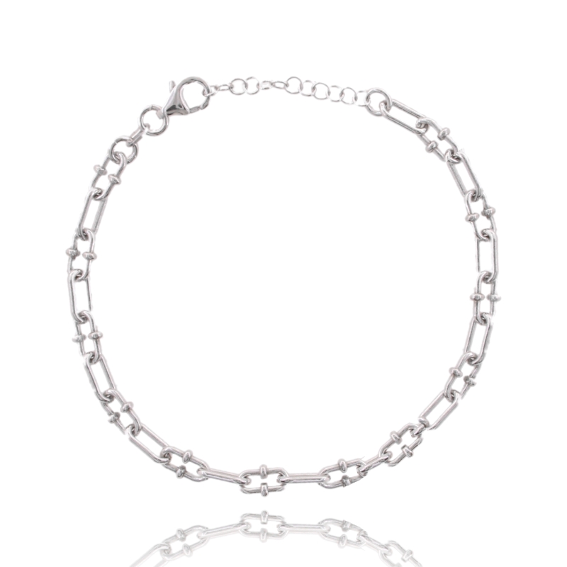 BRACCIALE FORZATINA MM 4 IN ARGENTO TIT 925‰ CM 17-20