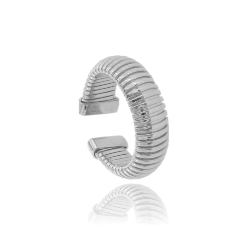 ANELO FASCIA TUBO GAS MM 8 IN ARGENTO TIT 925 MISURA REGOLABILE