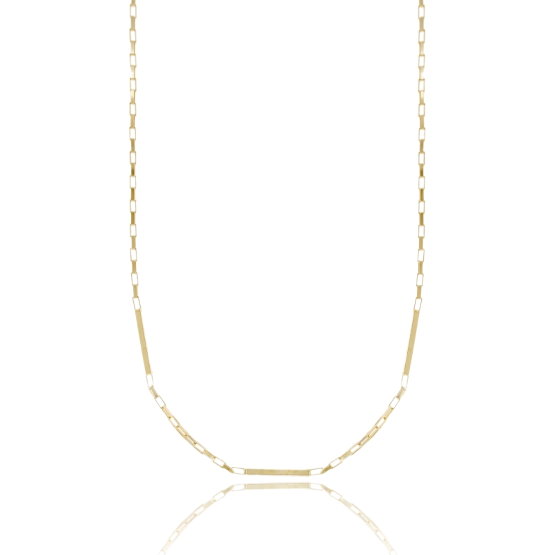 COLLANA FORZATINA ALLUNGATA E FIAMMIFERI IN ARGENTO TIT 925 CM 40-45