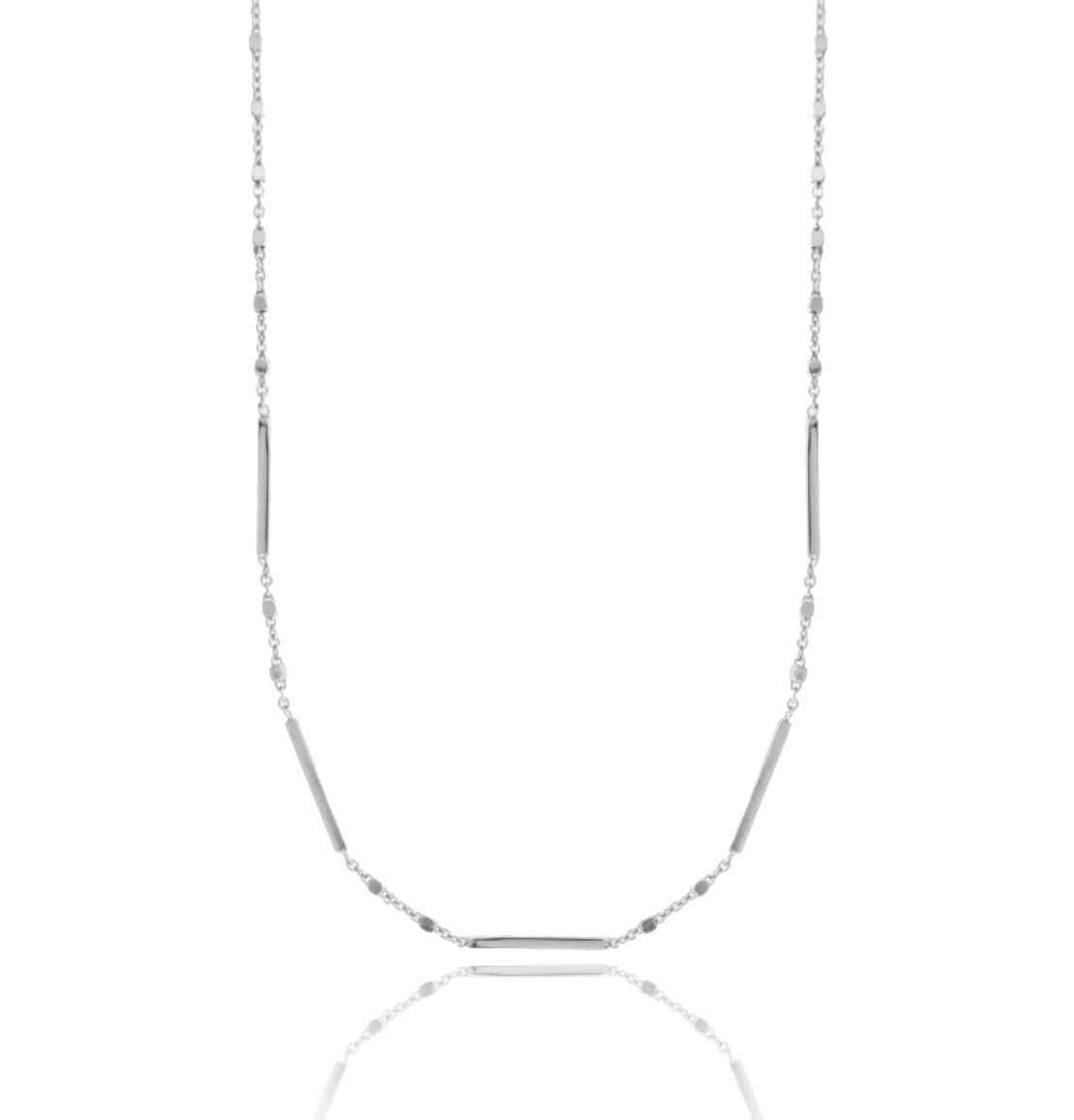 COLLANA FORZATINA CUBETTI E FIAMMIFERI IN ARGENTO TIT 925 CM 40-45