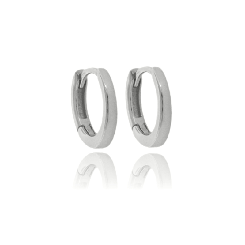 ORECCHINI A CERCHIO SCATTINO DIAM 9 MM IN ARGENTO TIT 925