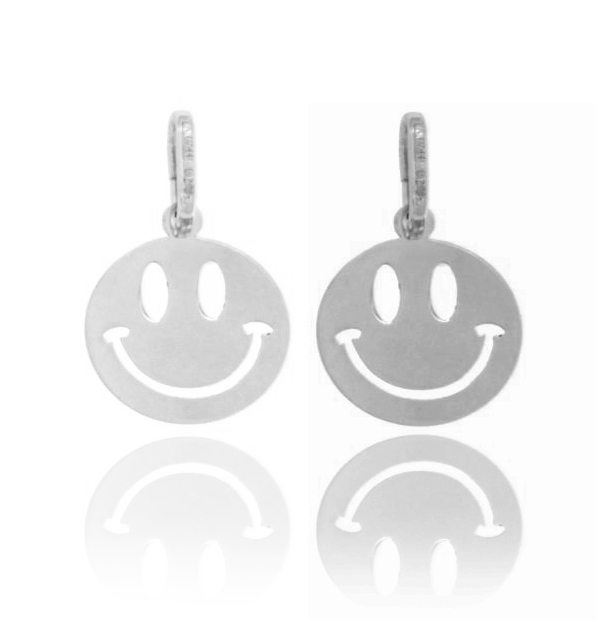 CIONDOLO SMILE PZ 3 MM 12 LASTRA MM 0.35 IN ARGENTO TIT 925