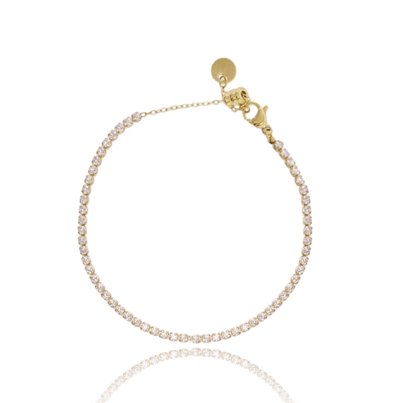 BRACCIALE TENNIS IN ACCIAIO CM 17-19