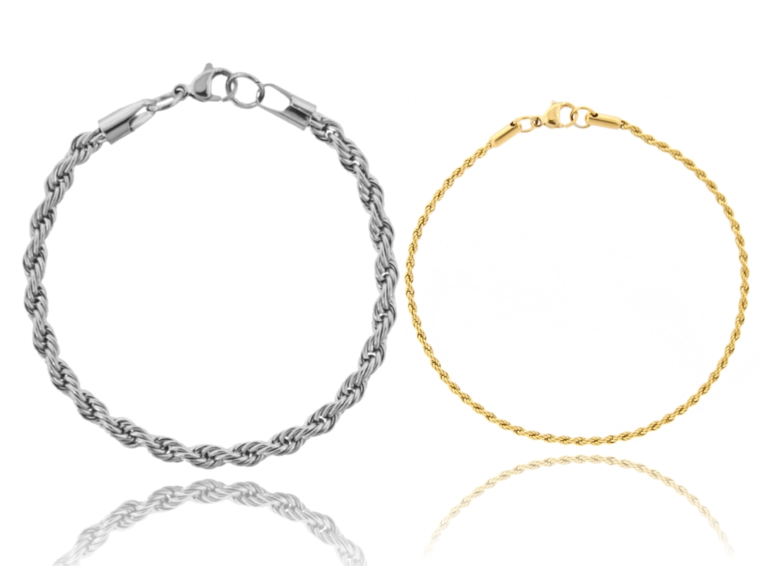 BRACCIALE FUNETTA IN ACCIAIO