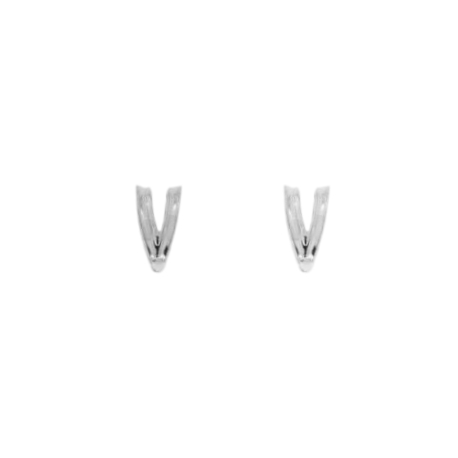 CONTROMAGLIA A SCATTO ASOLATA MM 9X6 LARGHEZZA FRONTALE MASSIMA MM 5 IN ARGENTO TIT 925 20PZ