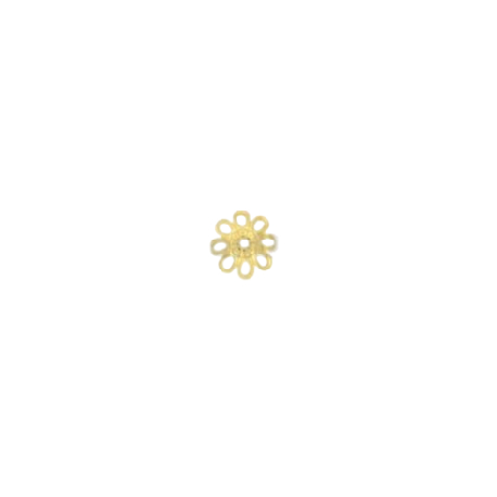 COPRIFORO TRAFORATO MM 5 IN ARGENTO PLACCATO ORO TIT 925‰