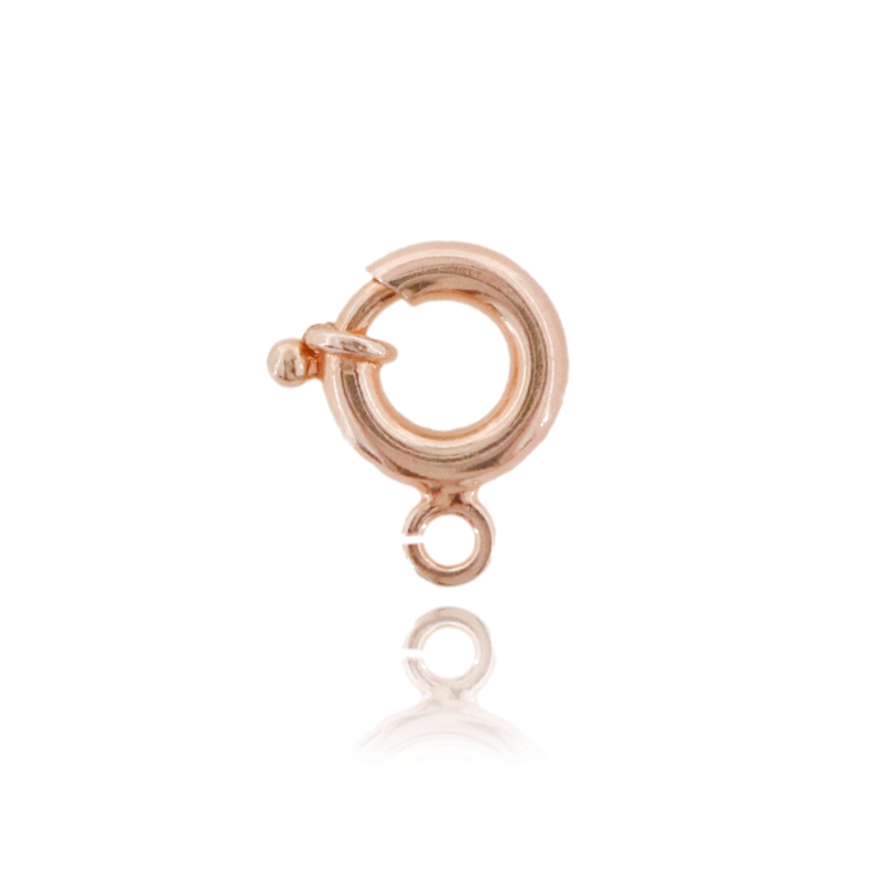 ANELLO A MOLLA A CANNA TONDA MM 3 CON MAGLIA APERTA IN ARGENTO TIT 92.5‰